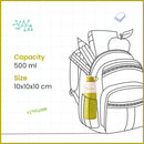 SOPL-OLIVEWARE Smash Water Bottle with Better Grip, 500 ml Bottle, BPA Free & Leak Proof, For Home, Office & Gym use - Green