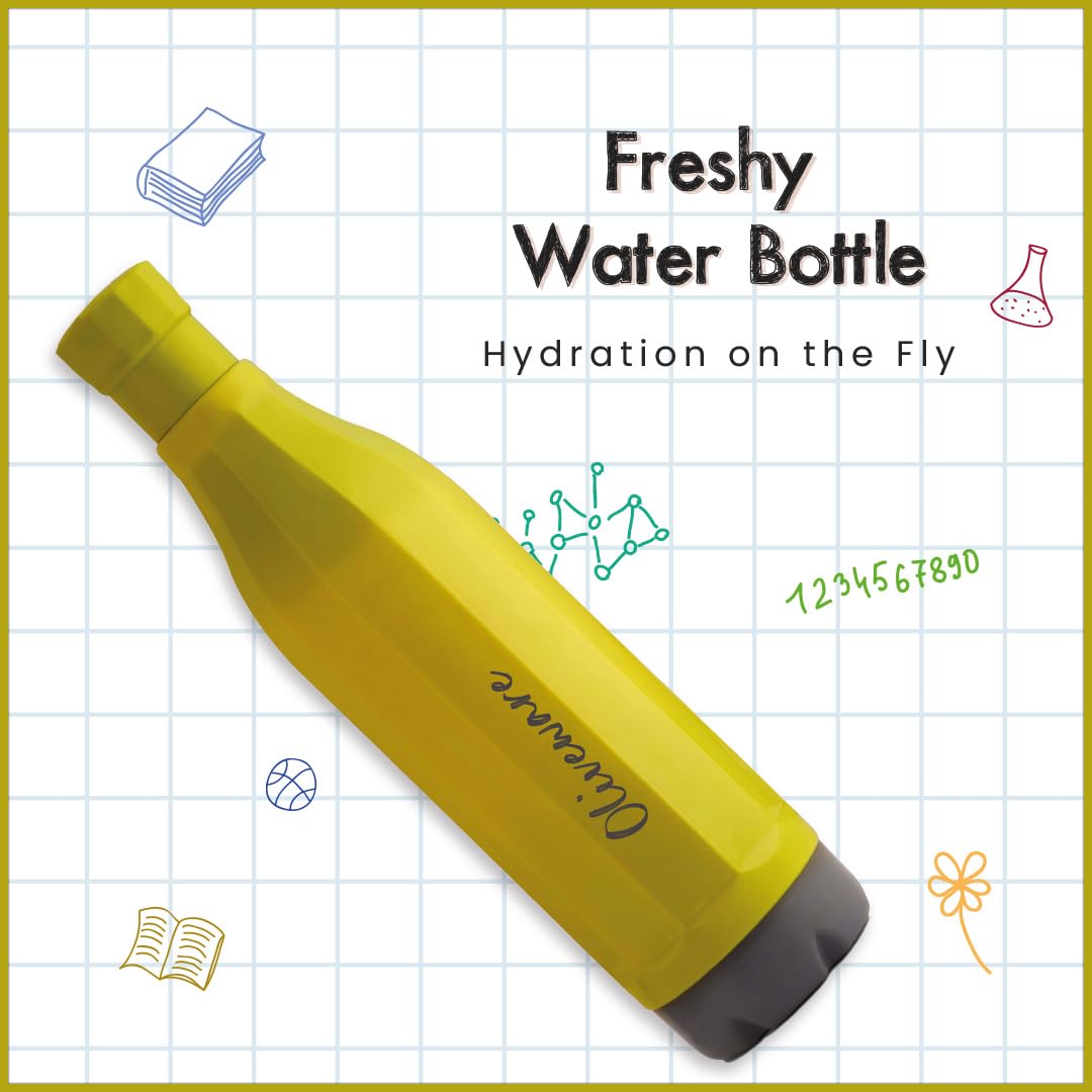 SOPL-OLIVEWARE Freshy Water Bottle with Better Grip, 1000 ml Bottle, BPA Free & Leak Proof, For Home, Office & Gym use - Green