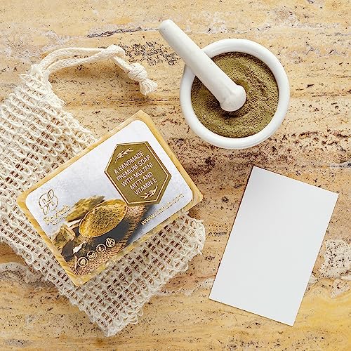 Rozhub Naturals Multani Mitti handmade Natural Soap - Soothing and Purifying Soap for Sensitive Skin, 100 Gm (Pack Of 4)