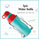 SOPL-OLIVEWARE Spin Water Bottle with Better Grip, 650 ml Bottle, BPA Free & Leak Proof, For Home, Office & Gym use - Blue