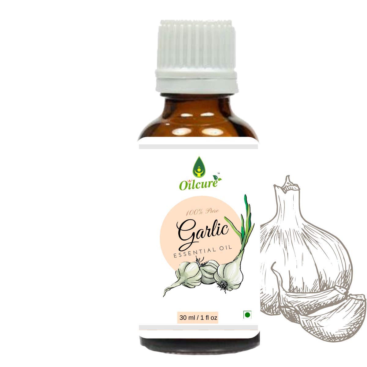 Oilcure Garlic Essential Oil | 30 ml | Pure | Undiluted