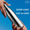 SOPL-OLIVEWARE Sigma Vacuum Double Wall Bottle, Stainless Steel, Hot & Cold, Insulated Bottle, Fit for Indoor & Outdoors (500 Ml, Silver)