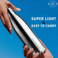 SOPL-OLIVEWARE Sigma Vacuum Double Wall Bottle, Stainless Steel, Hot & Cold, Insulated Bottle, Fit for Indoor & Outdoors (500 Ml, Silver)