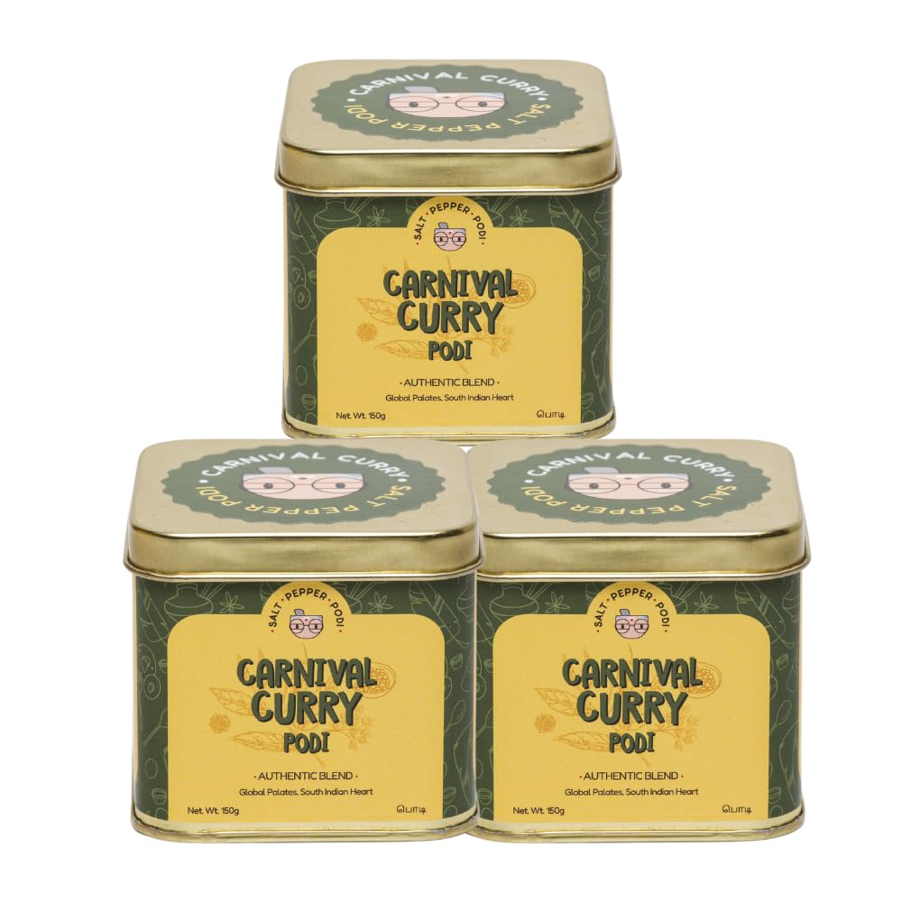 Salt Pepper Podi | Carnival Curry Podi | Gunpowder - 150g (Pack of 3)
