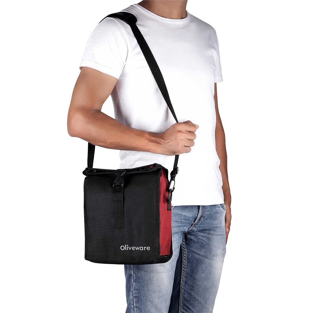 SOPL-OLIVEWARE Crystal Lunch Box with Steel Cutlery, BPA Free Lids, 3 Microwave Safe Glass Containers(3 * 320Ml Each), Plastic Pickle Box (130ml), Steel Water Bottle(750ml)