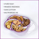 oliveware Plastic Dry Fruit Candy Container - Purple, 1100 Ml