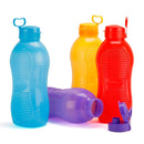 Oliveware King Water Bottle | 2 Litre | with Carry Handle | BPA Free | for Fridge | Home & Office Use | Set of 2 - Purple