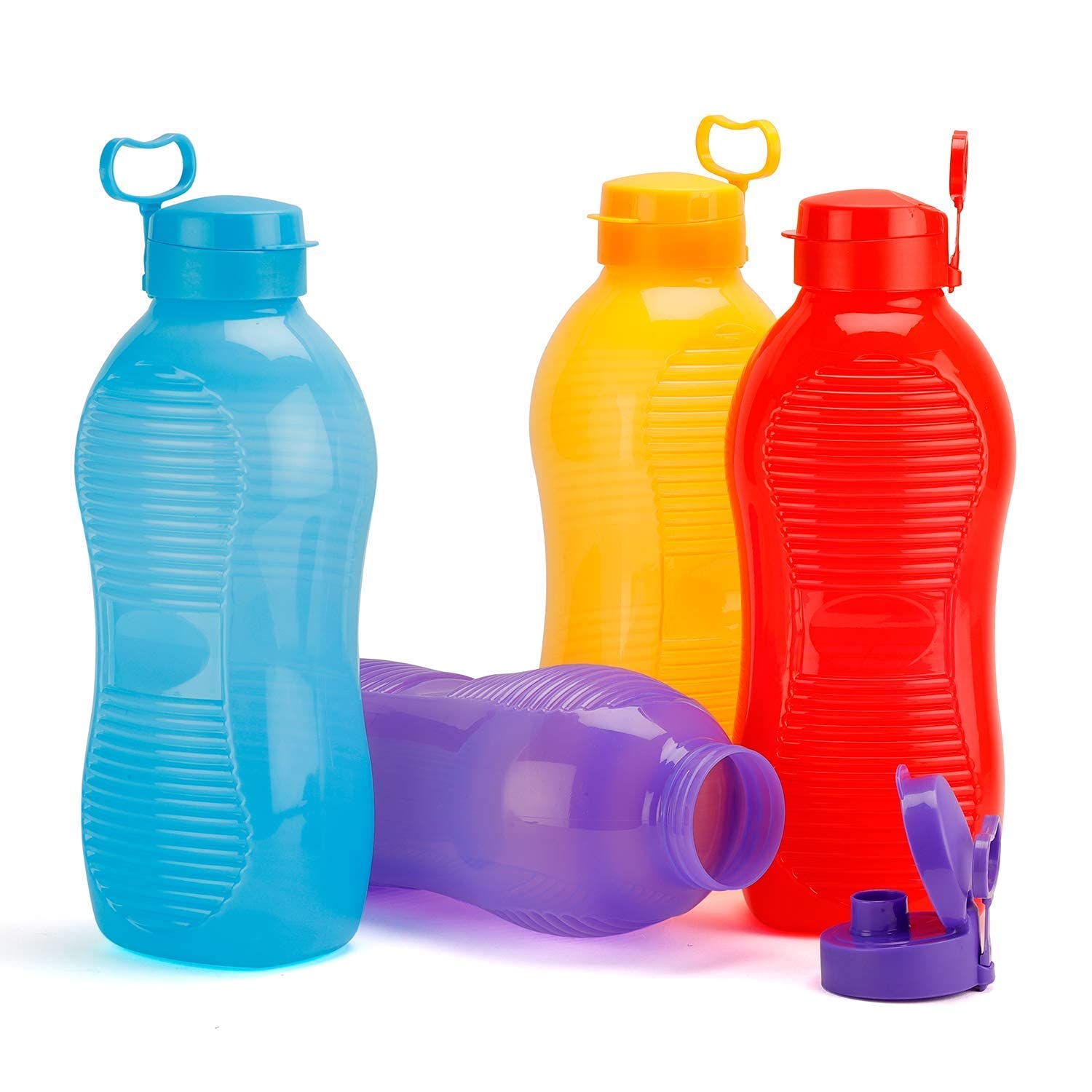 Oliveware King Water Plastic Bottle | 2 litres | for Home & Office | Fridge | Red | Pack of 1