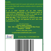 Oilcure Mustard Oil Cold Pressed- 500 ml