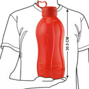 Oliveware Premium Plastic Water Bottle, 1000ML, 2L, Set of 2, Blue And Red Mix