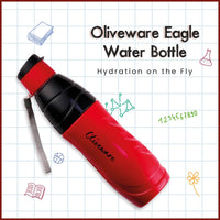 SOPL-OLIVEWARE Eagle Water Bottle with Better Grip, 500 ml Bottle, BPA Free & Leak Proof, For Home, Office & Gym use - Red