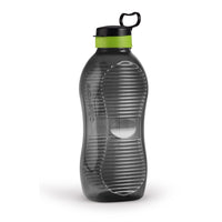 oliveware King Premium Plastic Water Bottle, Sturdy with Holder, Better Grip, BPA Free with 100% Leak Proof, 2 Litre Bottle, Set of 1 - (Black_Green)
