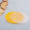 oliveware Majestic Snaks & Dry Fruit Candy Tray with Airtight Lid, BPA Free Plastic, 4 compartments (4x300 ml), Store & Serve - Yellow