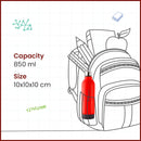 SOPL-OLIVEWARE Qua Water Bottle with Better Grip, 850 ml Bottle, BPA Free & Leak Proof, For Home, Office & Gym use - Red