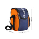 oliveware Macho Stainless Steel Range Lunch Box, 100% Leak Proof, 3 Air-Tight Containers with BPA Free Airtight Lids (250ml, 400ml & 450ml), Fabric Bag - Orange