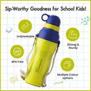 SOPL-OLIVEWARE Spin Water Bottle with Better Grip, 650 ml Bottle, BPA Free & Leak Proof, For Home, Office & Gym use - Green