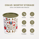 Oliveware Pasha Plastic Containers | BPA Free | For Rice, Dal, Atta & Flour | Set of 3 | Stackable Containers (2200ml, 1350ml & 850ml) (Green)