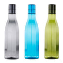 oliveware Premium AKQUA Range Plastic Water Bottle, 1L, Set of 3, Multicolour