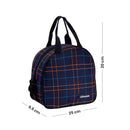 Oliveware Octavia Lunchbox, Microwave & Freezer Safe, 2 Inside Steel containers (2x450ml), Plastic Pickle Box (130ml), Steel Bottle(450ml), Steel Cutlery & Napkin, Fabric Bag - Blue