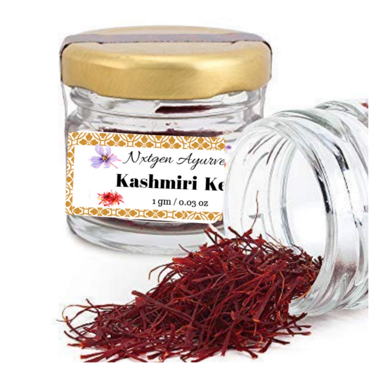 Nxtgen Ayurveda Saffron | Kesar Kashmiri | Pure | Keshar - 1g