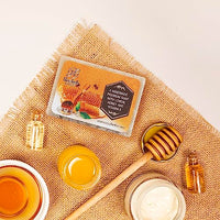 Rozhub Naturals Lemon Peel & Honey Handmade Soaps - Refreshing Citrus Fragrance - 100 Gm (Pack of 4)