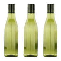 Oliveware Premium AKQUA Range Plastic Water Bottle, 1L, Set of 3, Green