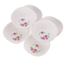 oliveware Printed Square Bowl Small Purple- 200 ml | Set of 6