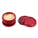 Oliveware Air Tight Lids for Benny Container | Set of 3 | Spill Proof | Leak Proof | For 290ml, 450ml, 600ml | Dishwasher & Freezer Safe (Mahroon)