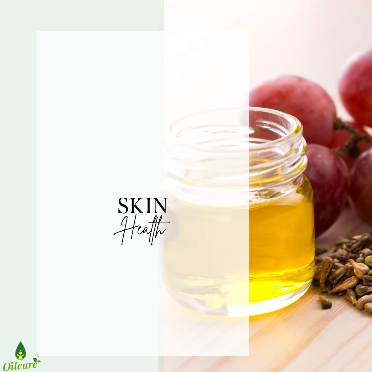 Oilcure Grape Seed Oil | 30 ml | Carrier Oil | Therapeutic Grade