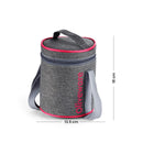 Oliveware Monarch Lunch Box, Microwave Safe & Leak Proof, 3 Inside Steel Containers with BPA Free Airtight Lids (290ml, 450ml & 450ml), Fabric Bag - Pink