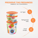 SOPL-OLIVEWARE Desire Food Container | Set of 3 Containers | Airtight | For Storing Spices, Snacks, Grains, Dals