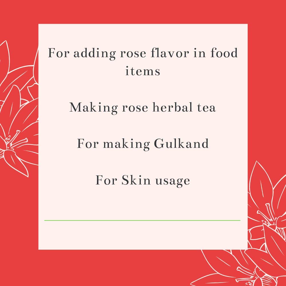 Nxtgen Ayurveda Rose Petals Dried | 100g | Gulab Patti Edible | Sun Dried