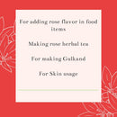 Nxtgen Ayurveda Rose Petals Dried | 100g | Gulab Patti Edible | Sun Dried