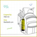 SOPL-OLIVEWARE Boom Buzz Water Bottle with Better Grip, 700 ml Bottle, BPA Free & Leak Proof, For Home, Office & Gym use - Green