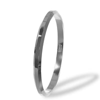 Silver Round Flat Punjabi Stainless Kada For Everyday Wear