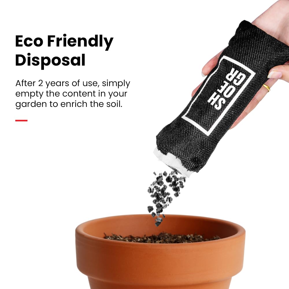 SHOEGR Charcoal Freshner | Scented Shoe deodorizer | Odor Eliminator