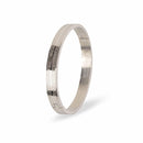 Silver Atticus Kada Stainless Steel Openable Oval Kada Bracelet | Waterproof, Anti-tarnish, Rust-free, Skin friendly | 8 mm Bracelets for Men Bracelet