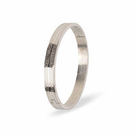 Silver Atticus Kada Stainless Steel Openable Oval Kada Bracelet | Waterproof, Anti-tarnish, Rust-free, Skin friendly | 8 mm Bracelets for Men Bracelet