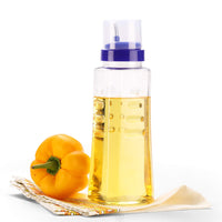 oliveware Oil Dispenser - Blue | Easy to Pour | Leak-Proof | Oil Container Transparent | 1000 ml Capacity | Anti Skid & No Spill Bottle