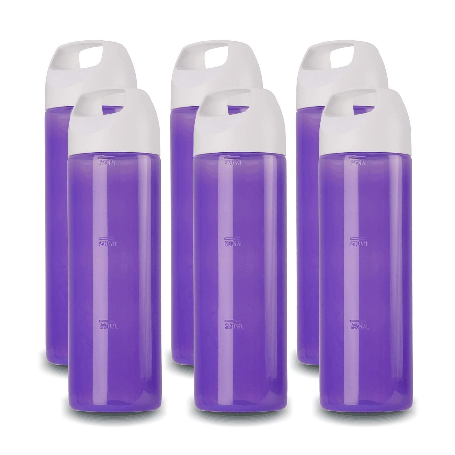 oliveware Hercules Water Bottle | Durable Plastic | Fits Bags & Fridge | 750 Ml Capacity | for Home & Office Use | With Easy Grip handle (Violet, 6)