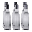 Oliveware Premium AKQUA Range Plastic Water Bottle, 1L, Set of 6, Grey