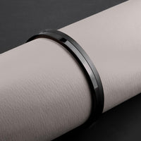 Black Dual Finish Kada Stainless Steel Openable Oval Kada Bracelet | Waterproof, Anti-tarnish, Rust-free, Skin friendly | 8 mm Bracelets for Men