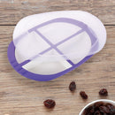 Oliveware Pearl Square Tray with Airtight Lid for Serving Dry Fruits, BPA Free, Storage & Serving Snacks, Dry Fruits, Biscuits, Candy, 4 Compartments (4x150 ml) - Voilet