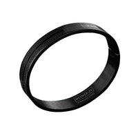 Black Atticus Kada Stainless Steel Openable Oval Kada Bracelet | Waterproof, Anti-tarnish, Rust-free, Skin friendly | 8 mm Bracelets for Men Bracelet