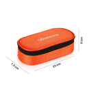 oliveware Crunch Lunch Box, 2 Stainless Steel Containers (300 ml), Leak Proof with BPA Free Air Tight Lids, Fabric Jacket - Orange