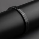 Black Atticus Kada Stainless Steel Openable Oval Kada Bracelet | Waterproof, Anti-tarnish, Rust-free, Skin friendly | 8 mm Bracelets for Men Bracelet