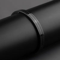 Black Atticus Kada Stainless Steel Openable Oval Kada Bracelet | Waterproof, Anti-tarnish, Rust-free, Skin friendly | 8 mm Bracelets for Men Bracelet