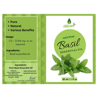 Oilcure Basil Essential Oil | Pure | 30 ml | Therapeutic Grade