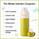 SOPL-OLIVEWARE Smash Water Bottle with Better Grip, 500 ml Bottle, BPA Free & Leak Proof, For Home, Office & Gym use - Green