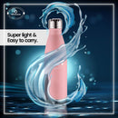 SOPL-OLIVEWARE Sigma Vacuum Double Wall Bottle, Stainless Steel, Hot & Cold, Insulated Bottle, Fit for Indoor & Outdoors (500 Ml, Pink)